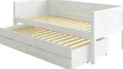 THUKA Nordic Kojenbett Romantic mit Gästebett & 2 Schubladen weiß