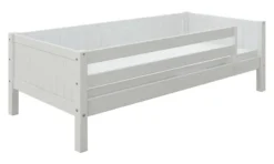 THUKA Nordic Tagesbett Romantic mit 3/4 Front und hinterer Absturzsicherung weiß