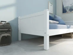 THUKA Nordic Tagesbett Romantic mit hinterer Absturzsicherung weiß
