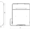 Timkid KAWAmaxi Wickeltisch modern design weiß/anthrazit