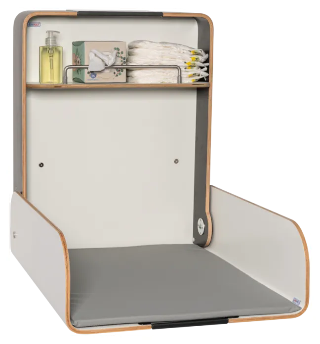 Timkid KAWAmidi Wickeltisch modern and slim anthrazit/weiß