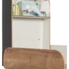 Timkid KAWAmidi Wickeltisch modern and slim weiß/Eiche Dekor/anthrazit