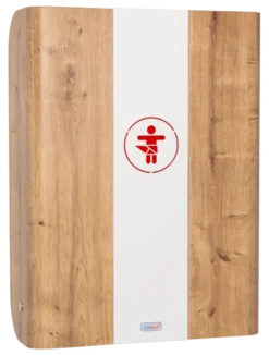 Timkid KAWAmidi Wickeltisch modern and slim weiß/Eiche Dekor/anthrazit