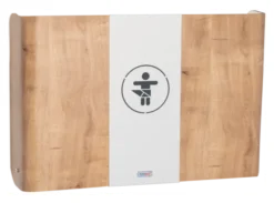 Timkid KAWAQ Wickeltisch horizontal design weiß/Eiche Dekor/anthrazit