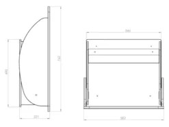 Timkid KAWAsimplex Wickeltisch smallest design birke/weiß