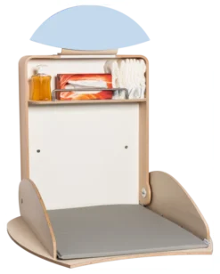 Timkid OWO2.0 Wickeltisch organic design birke/hellblau