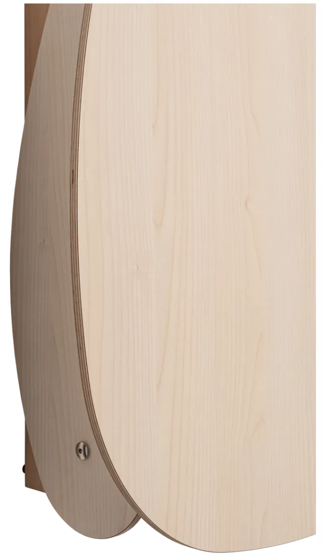 Timkid OWO2.0 Wickeltisch organic design birke/rot
