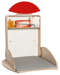 Timkid OWO2.0 Wickeltisch organic design birke/rot
