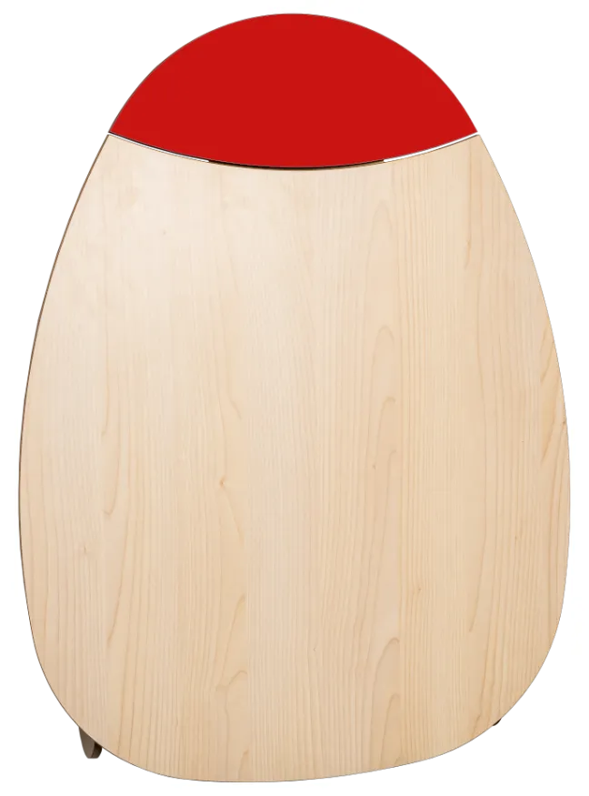 Timkid OWO2.0 Wickeltisch organic design birke/rot