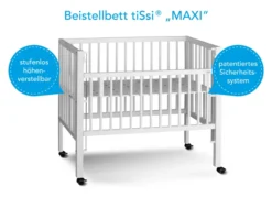 tiSsi® Beistellbett MAXI Boxspring Weiß 100335