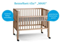 tiSsi® Beistellbett MAXI Boxspring Weiß 100335