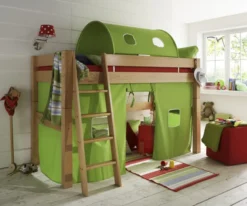 Tobykids Mittelhochbett 90 x 200 cm Buche Bio geölt 1071-B