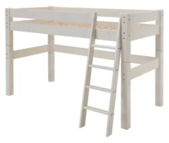 Tobykids Mittelhochbett 90 x 200 cm Kiefer weiß lasiert 1071-30