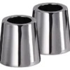 UYUNI Kerzenhalter für Mini Stabkerzen 2er pack 2,3x2,3 cm chrome