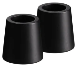 UYUNI Kerzenhalter für Mini Stabkerzen 2er pack 2,3x2,3 cm Matte Black