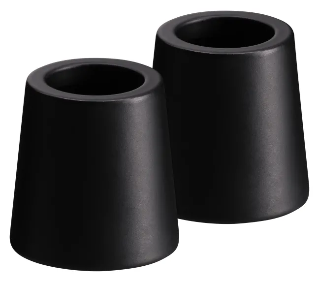 UYUNI Kerzenhalter für Mini Stabkerzen 2er pack 2,3x2,3 cm Matte Black
