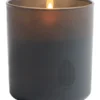 UYUNI LED Kerze im Glas mit Akku 9,2x10,2 cm grey