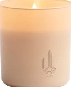 UYUNI LED Kerze im Glas 9x10 cm Beige