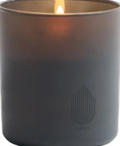 UYUNI LED Kerze im Glas 9x10 cm grey
