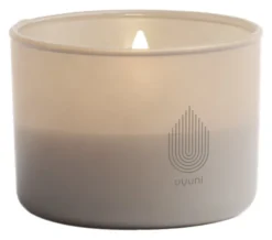 UYUNI LED Kerze im Glas 8x6 cm Sandstone