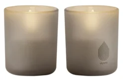 UYUNI LED Kerze im Glas 6x7 cm (2 Stück) Sandstone