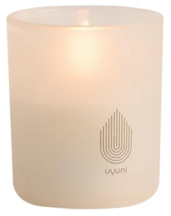 UYUNI LED Kerze im Glas 6x7 cm (2 Stück) Vanilla