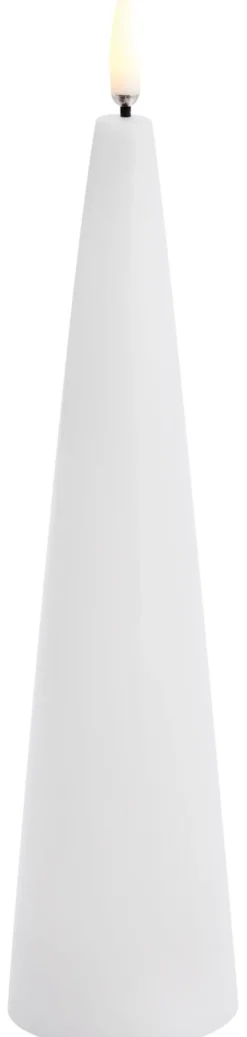 UYUNI LED Kerze konisch Smooth 5,8x21,5 cm Nordic White