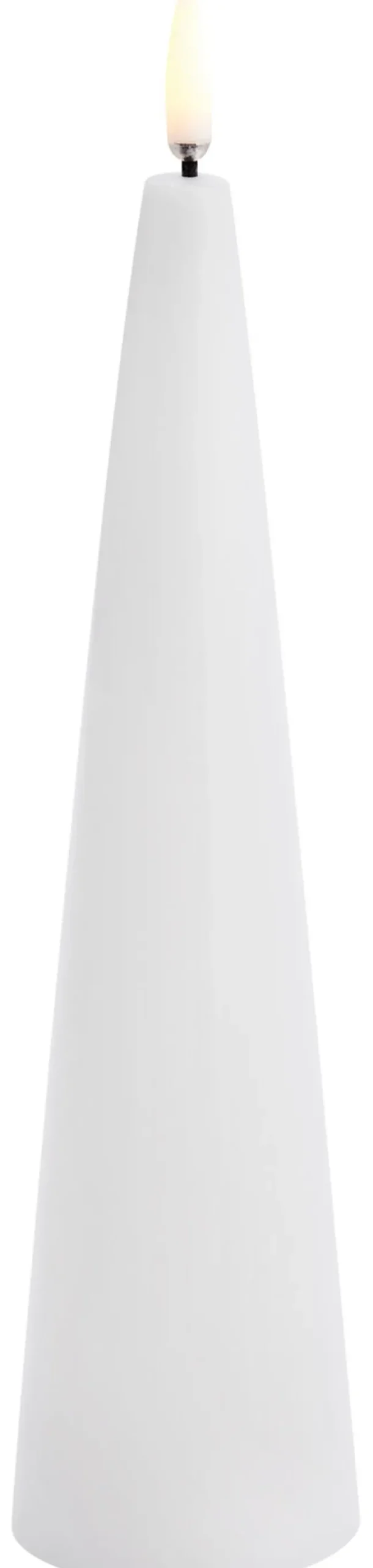 UYUNI LED Kerze konisch Smooth 5,8x21,5 cm Nordic White