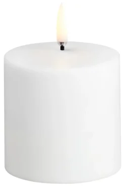 UYUNI LED Kerze mit Akku 6,8x6,8 cm White