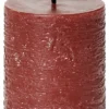 UYUNI LED Kerze Rustic 5x7,5 cm Carmine Red
