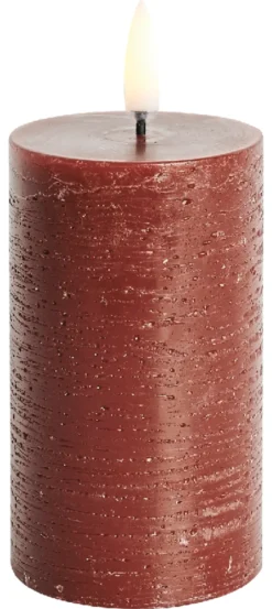 UYUNI LED Kerze Rustic 5,8x10 cm Carmine Red Sale