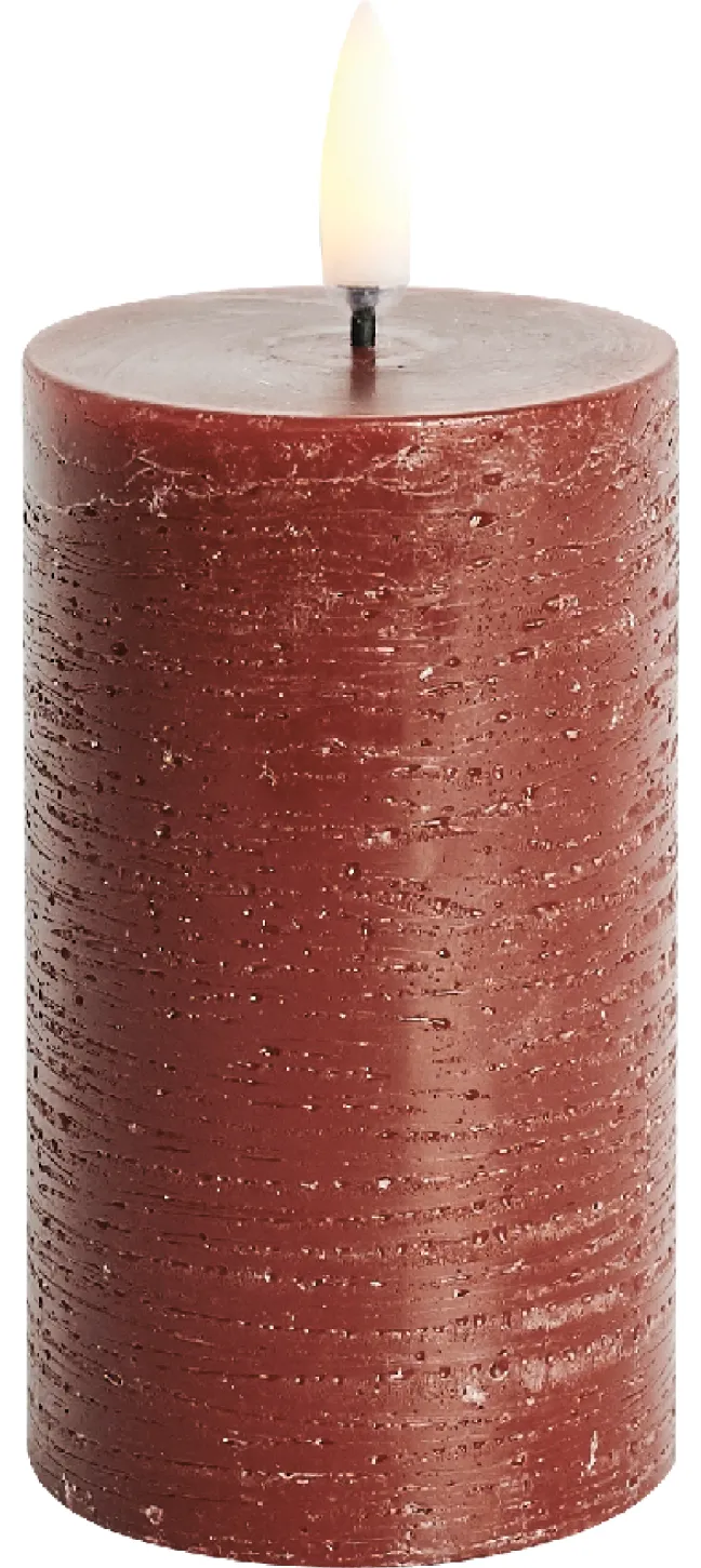 UYUNI LED Kerze Rustic 5,8x10 cm Carmine Red Sale