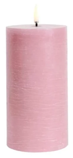 UYUNI LED Kerze Rustic 7,8x15 cm Dusty rose Sale