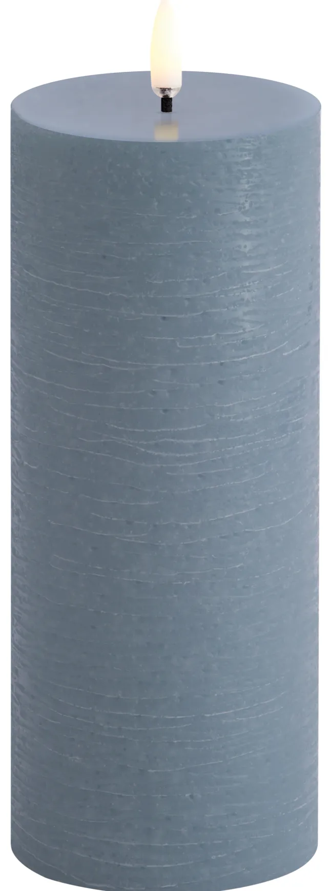 UYUNI LED Kerze Rustic 7,8x20 cm Hazy Blue Sale