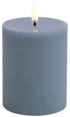UYUNI LED Kerze Rustic 7,8x10 cm Hazy Blue Sale