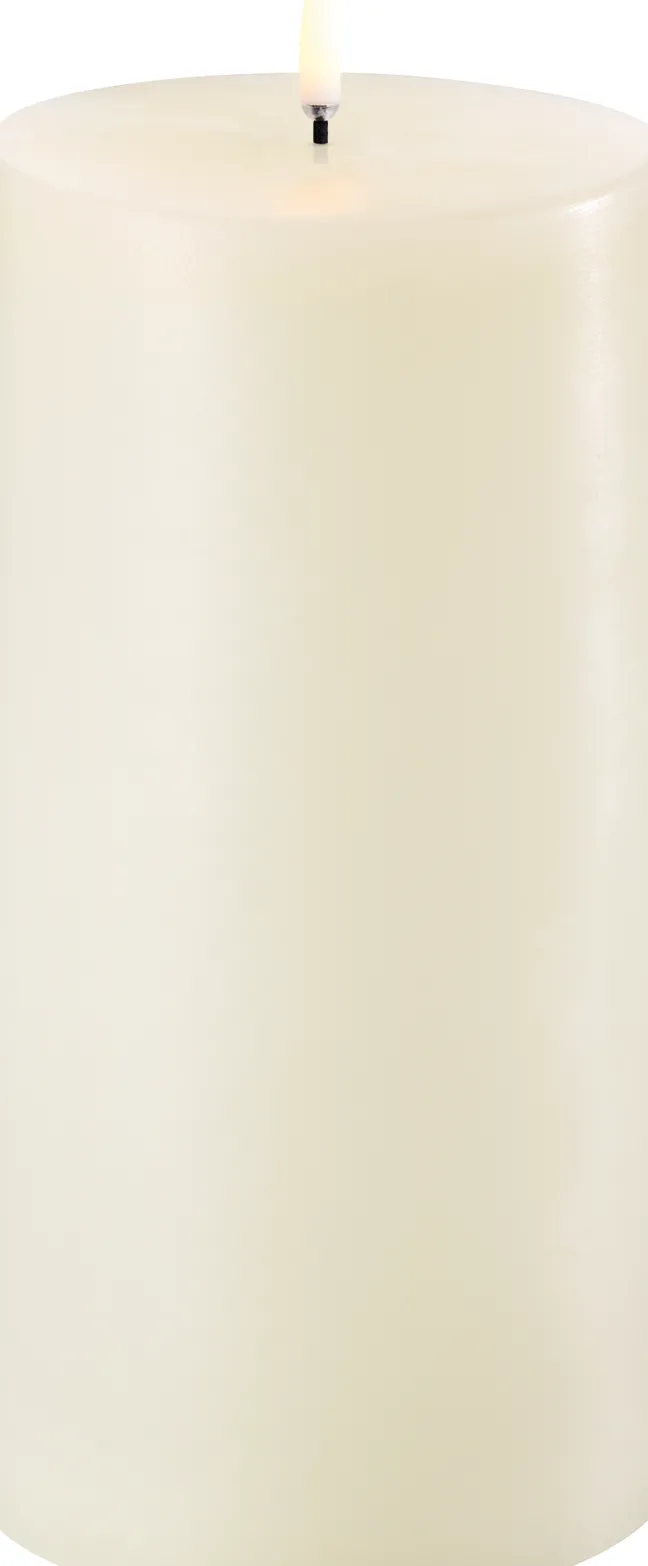 UYUNI LED Kerze Smooth 10,1x20 cm Ivory