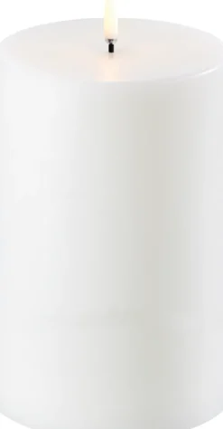 UYUNI LED Kerze Smooth 10,1x15 cm Nordic White
