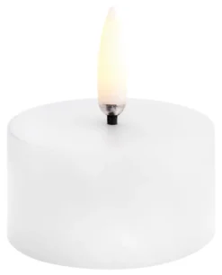 UYUNI LED Kerze Smooth 5x2,8 cm Nordic White