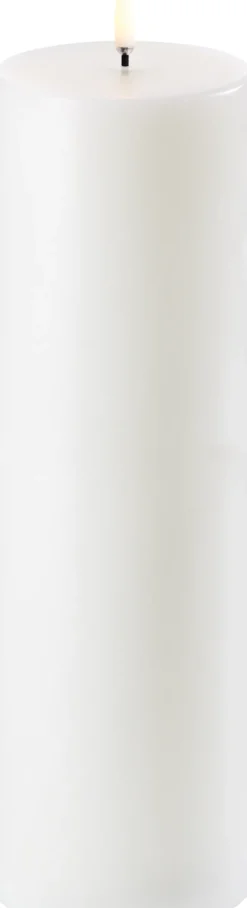 UYUNI LED Kerze Smooth 7,8x25 cm Nordic White