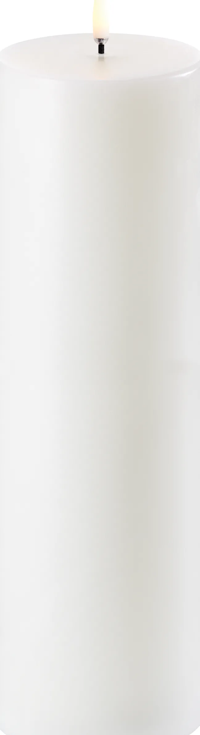 UYUNI LED Kerze Smooth 7,8x25 cm Nordic White
