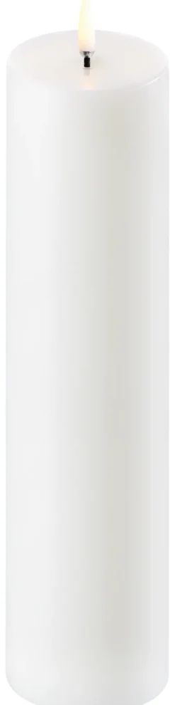 UYUNI LED Kerze Smooth 5,8x22 cm Nordic White