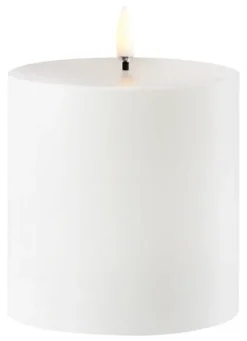 UYUNI LED Outdoor-Kerze 8,4x10 cm white