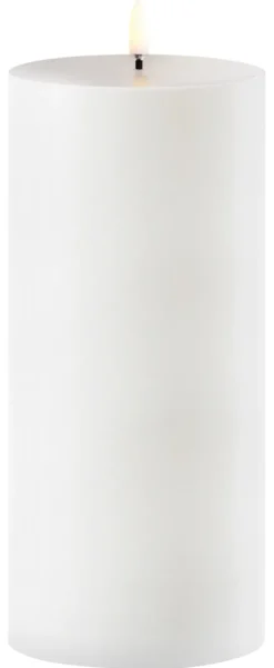 UYUNI LED Outdoor-Kerze 8,4x20 cm white