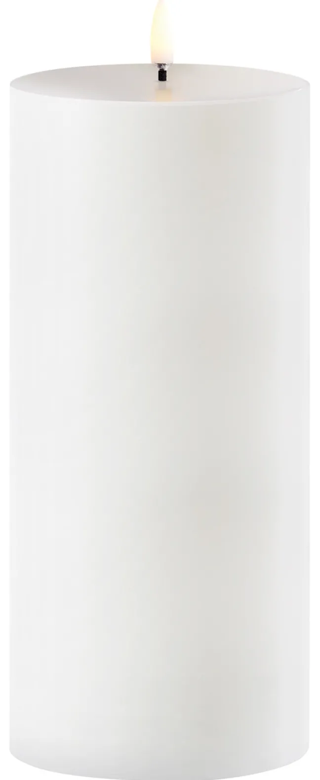 UYUNI LED Outdoor-Kerze 8,4x20 cm white