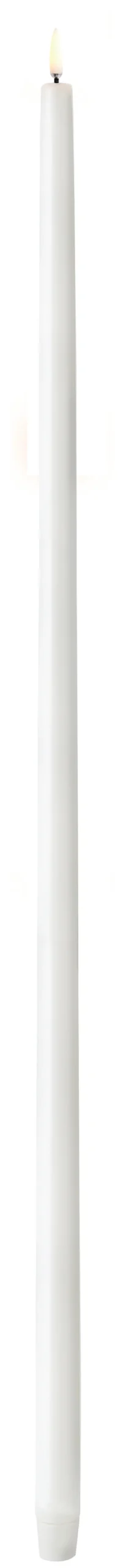 UYUNI LED Stabkerze groß Smooth 2,3x75 cm Nordic White
