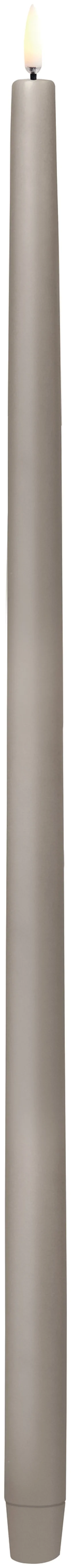 UYUNI LED Stabkerze groß Smooth 2,3x55 cm Sandstone