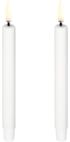 UYUNI LED Stabkerze mini (2 Stück) Smooth 1,3x13,8 cm Nordic White