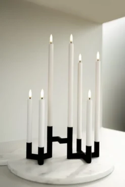 UYUNI LED Stabkerze Mini (2 Stück) Smooth 1,3x25 cm Nordic White