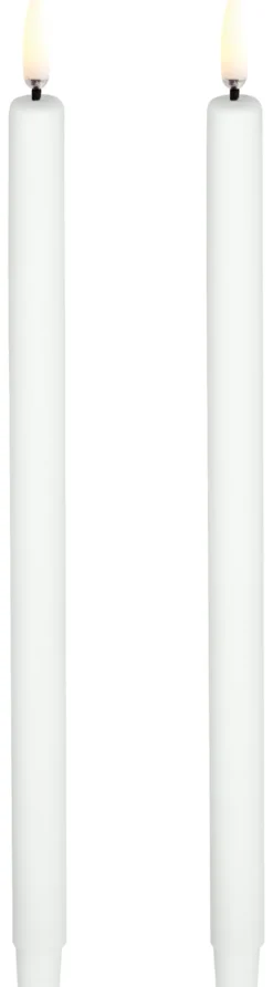UYUNI LED Stabkerze Mini (2 Stück) Smooth 1,3x25 cm Nordic White