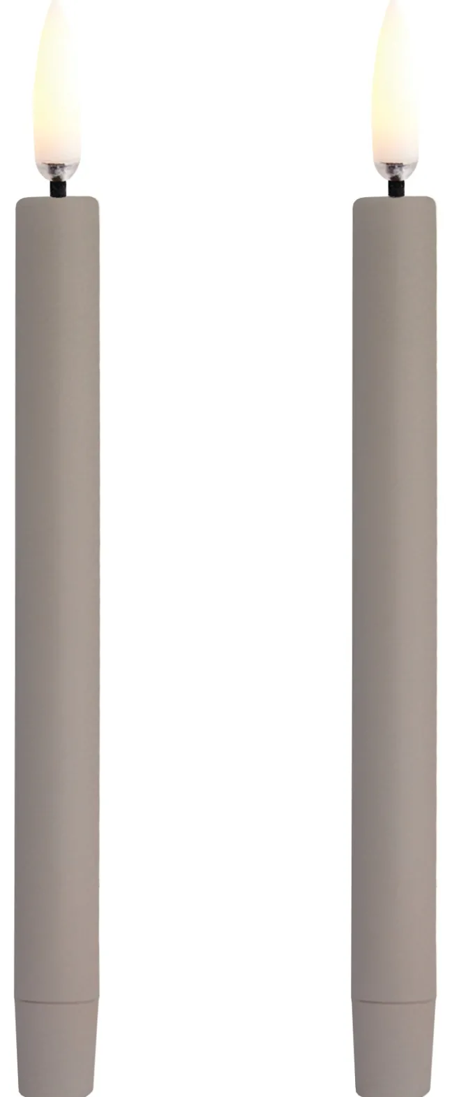 UYUNI LED Stabkerze mini (2 Stück) Smooth 1,3x13,8 cm Sandstone